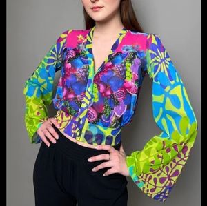 Fuzzi cinch sleeve top